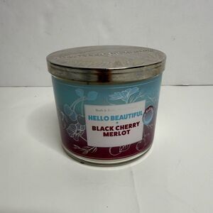 Bath & Body Works Hello Beautiful And Black Cherry Merlot Candle